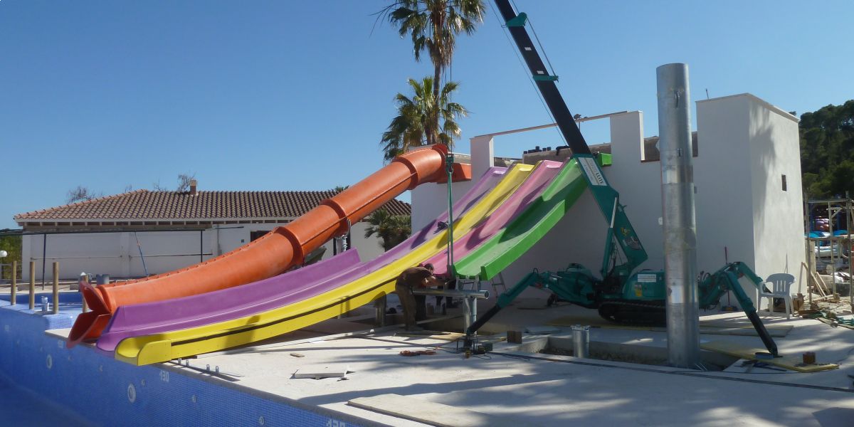 Movimiento de tierras para piscina