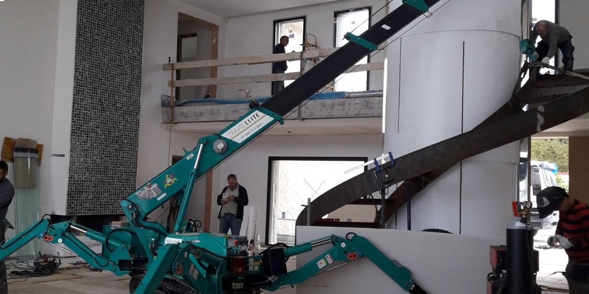 Elevación de material de obra